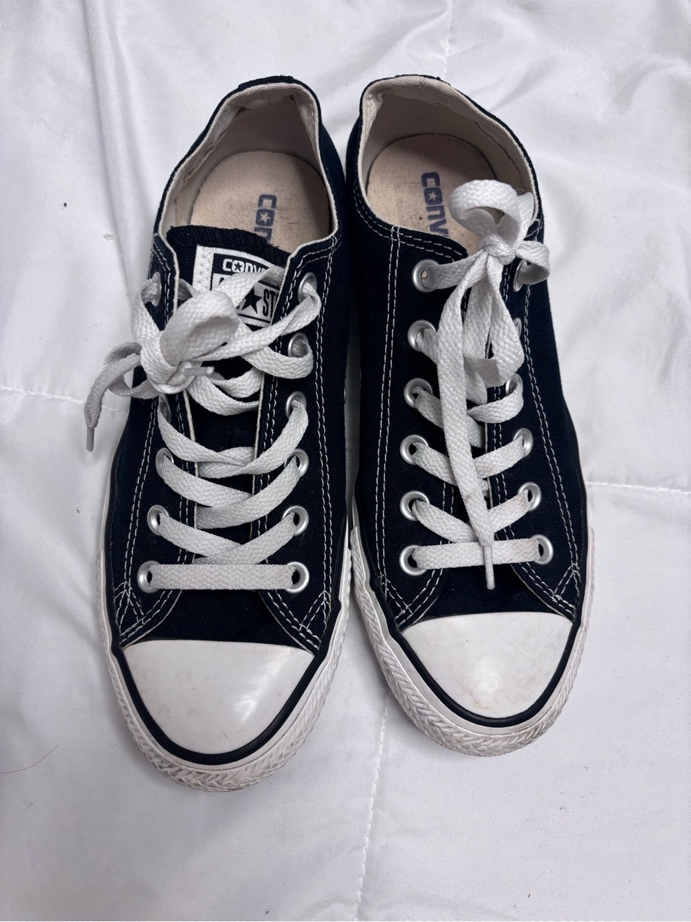 Converse Low Top Sneakers - Black and White